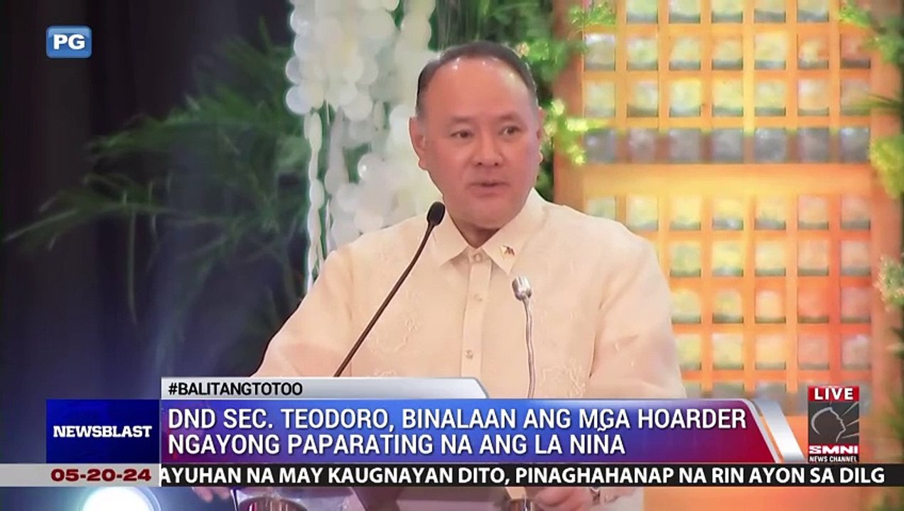 DND sec. Teodoro,  binalaan ang mga hoarder ngayong paparating na ang La Niña