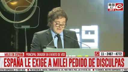 Escándalo diplomático: España exige a Milei un pedido de disculpas