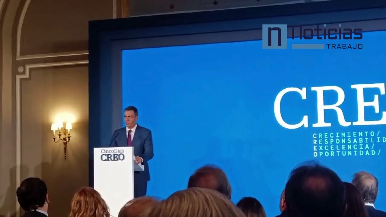 Pedro Sánchez pide a Javier Milei "una rectificación pública" durante el foro económico CREO