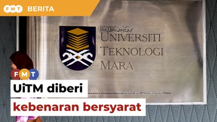 UiTM diberi kebenaran bersyarat lantik ketua jabatan didakwa muflis
