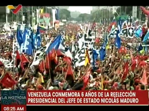 Venezuela celebra 6 años de la reelección del Pdte. Nicolás Maduro con el 67,76% de los votos