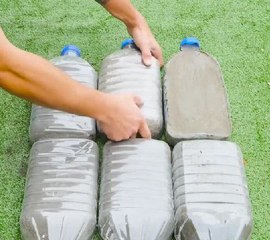 Creative way to reuse plastic for amazing yard craft!