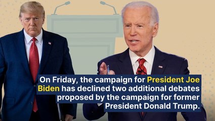 Biden's Campaign Shuts Down Trump's Challenge For Additional Debates: "The Debate About Debates Is Over, No More Games"
