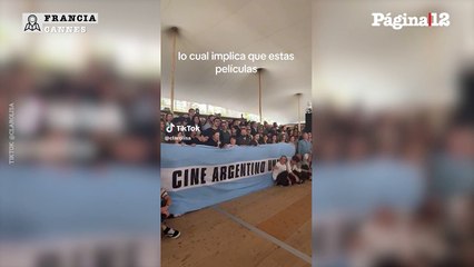 Profesionales del cine argentino se manifestaron en el Festival de Cannes