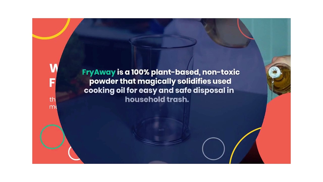 FryAway  Cooking Oil Solidifies