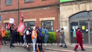 Wolverhampton G4S security staff met by police in latest pay dispute protest