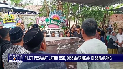 Jenazah Pilot Pesawat Latih Jatuh di BSD Tangsel Disemayamkan di Semarang