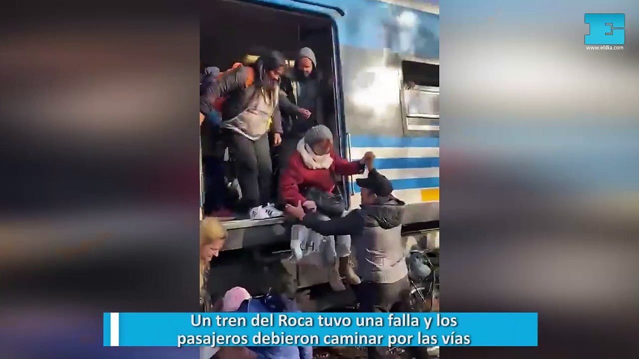 Un tren del Roca tuvo una falla y los pasajeros debieron caminar por las vías