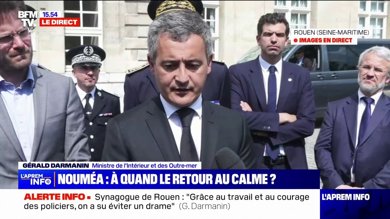 "Les nuits et les journées ont été plus calmes" en Nouvelle-Calédonie, selon Gérald Darmanin