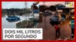 Vídeo mostra primeira bomba flutuante funcionando em Porto Alegre