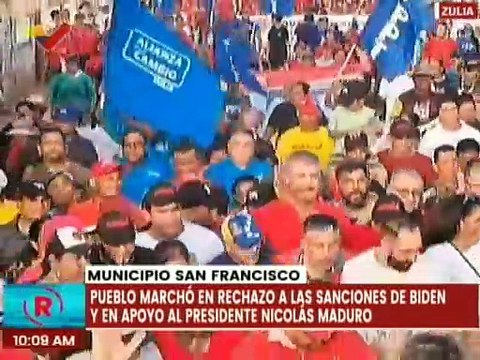 Zulianos marcharon en rechazo a las medidas coercitivas unilaterales impuestas por EE.UU.