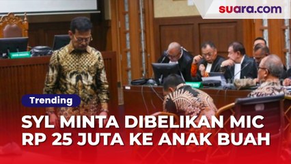 Eks Anak Buah Bersaksi, Sebut SYL Minta Dibelikan Mic Rp 25 Juta dan Diantar ke Kompleks Rumah Menteri