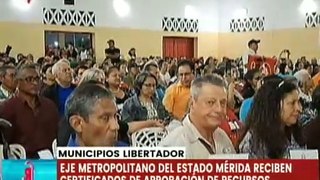 Mérida | Entregados certificados de financiamiento en beneficio del Eje Metropolitano