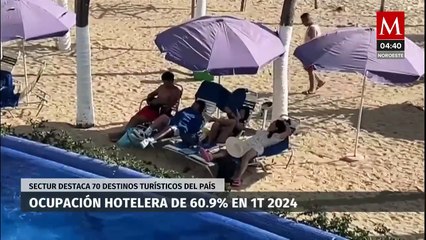 Se registra ocupación hotelera de 60.9% en primer trimestre de 2024