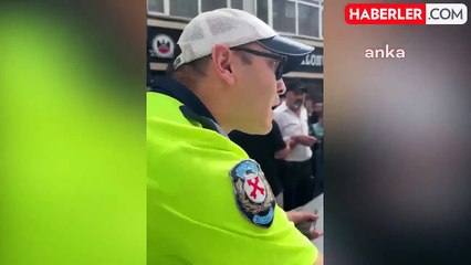 Ehliyetsiz sürücü polisin üzerine arabayı sürdü