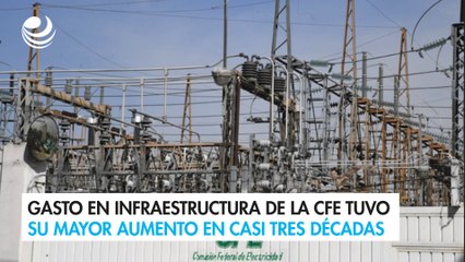 Gasto en infraestructura de la CFE tuvo su mayor aumento en casi tres décadas en el primer trimestre