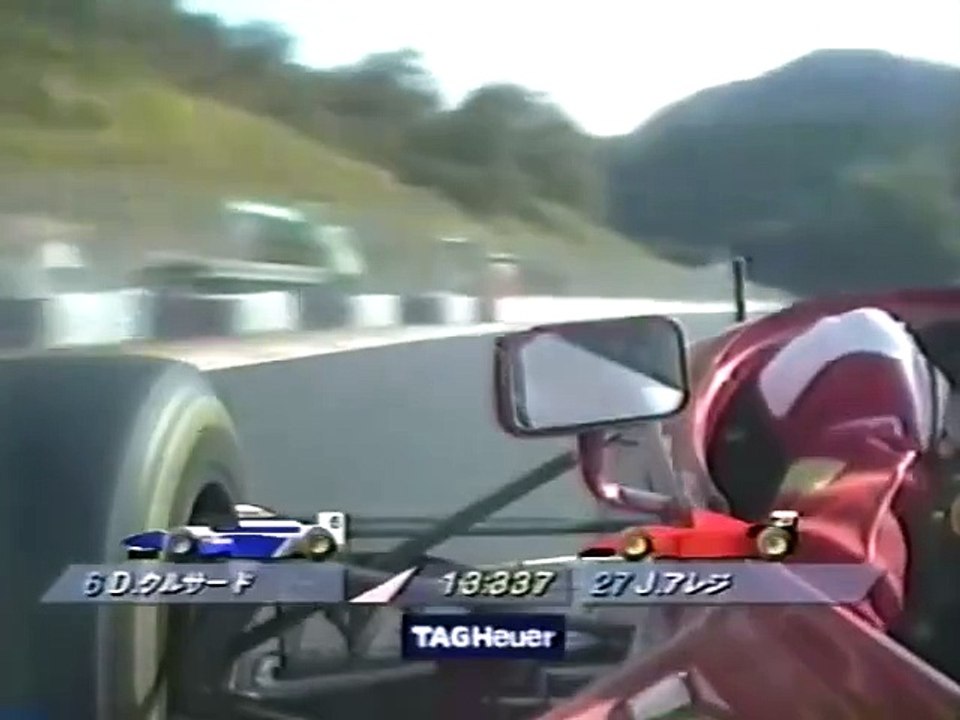 F1 – Jean Alesi, Gerhard Berger (Ferrari V12) Onboard + overtake – Pacific GP 1995