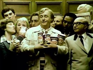 1970s Planters snacks - Alan Young ("Mr Ed") holding snacks at the elevator