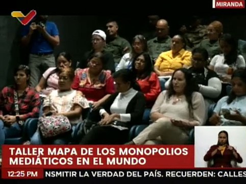 Rector Internacional de Lauicom Fernando Buen Abad dicta taller Mapa de los Monopolios Mediáticos