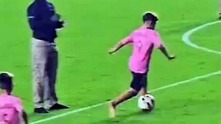 Mateo Messi deslumbra las redes con su gambeta