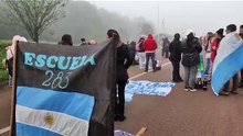 Protestas en el Peaje Colonia Victoria