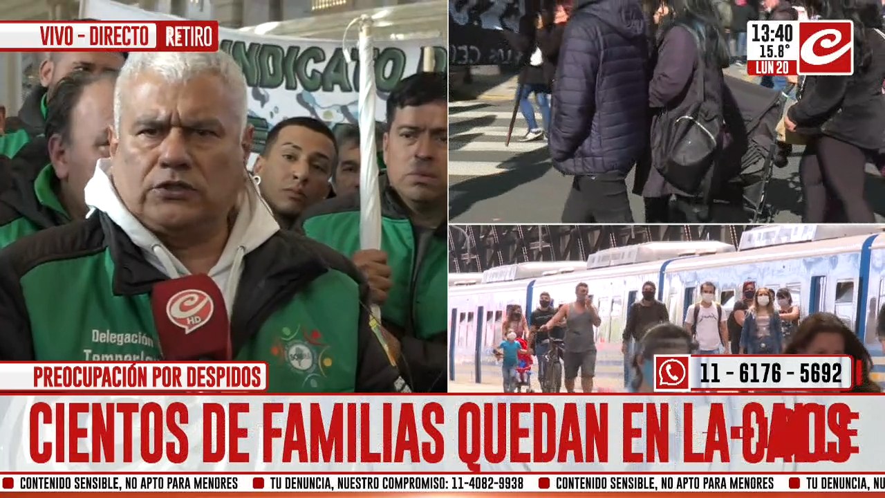 Trabajadores ferrroviarios en crisis: despidos y salarios adeudados