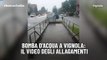 Bomba d'acqua a Vignola: il video degli allagamenti