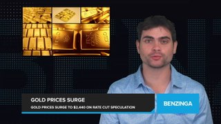 Gold Prices Surge Above $2,440 on Rate Cut Speculations