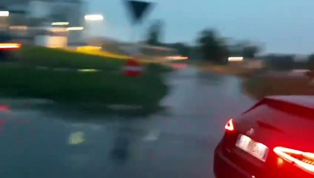 Maltempo Vignola, strade allagate: il video