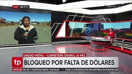 Download Video: El transporte pesado y la Aduana instalan diálogo en el punto de bloqueo en Oruro