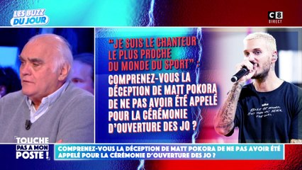 Matt Pokora, déçu de ne pas avoir été appelé pour la cérémonie d'ouverture des JO