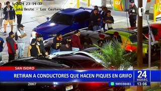 Policía desaloja a grupo de personas que realizaban carreras ilegales en San Isidro