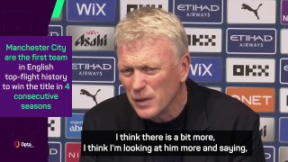 Moyes 'in awe' of Guardiola after Premier League title triumph