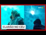 Enquanto faz selfie, jovem flagra meteoro cruzando o céu em Portugal