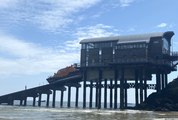 Tenby RNLI lifeboat crew joined by Mumbles for Coxswain training