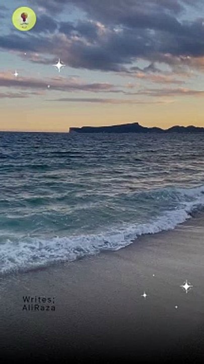 Blue and White Natural Beach Wave Motivational Quotes Video