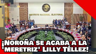 ¡VEAN! ¡Noroña se acaba a la meretriz demente Lilly Téllez por atacar a un narkonsejero del priINE!