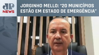 Governador de Santa Catarina fala sobre temporais que atingiram o estado