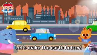 Carbon Monster Hurts the Planet- Global Warming Save the Earth Songs for Kids JunyTony