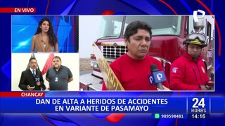 Nuevo accidente en Pasamayo: exceso de velocidad y neblina causan choque entre camión y automóvil