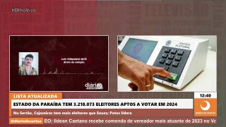 Confira quantos eleitores estão aptos a votar em cada município do Sertão da PB nas Eleições 2024