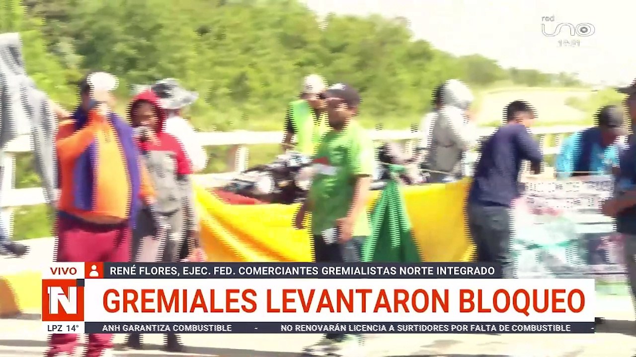 gremiales levantaron bloqueo