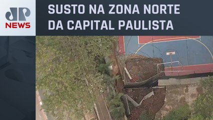 Obras do Metrô de SP abre cratera em quadra de condomínio