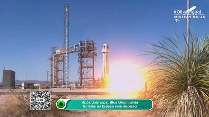 Após dois anos, Blue Origin envia turistas ao Espaço com sucesso