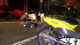 Duas motos se envolvem em acidente na Rua Minas Gerais