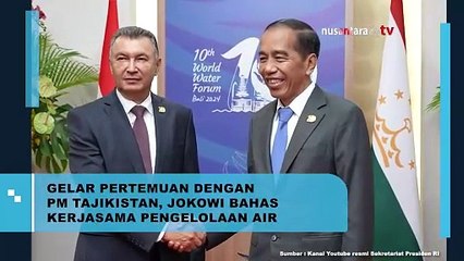 Bertemu PM Tajikistan, Presiden Jokowi Bahas Kerja Sama Pengelolaan Air