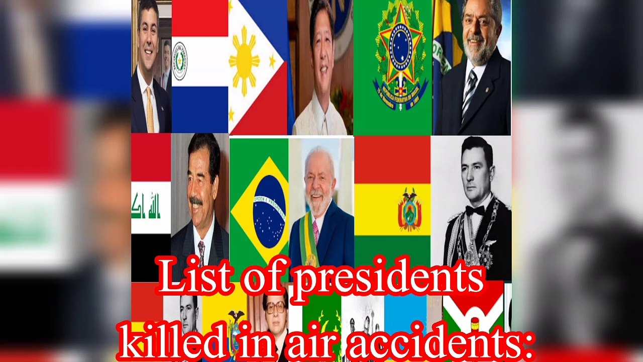 List of presidents killed in air accidents:  President of Paraguay (1940) ️  President of the Philippines (1957) ️  President of Brazil (1958) ️  President of Iraq (1966) ️  President of Brazil (1967) ️  President of Boli