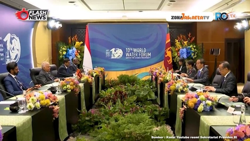 BEGINI SERUNYA PERTEMUAN BILATERAL PRESIDEN JOKOWI DENGAN PRESIDEN SRI LANKA DI BALI