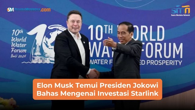Elon Musk Temui Presiden Jokowi Bahas Mengenai Investasi Starlink