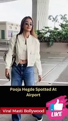 Pooja Hegde Spotted At Airport